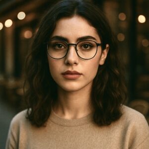 عینک شیشه ای فریم فلزی
