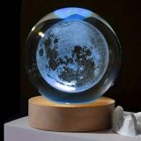 چراغ خواب مدل گوی کریستالی طرح کره ماه