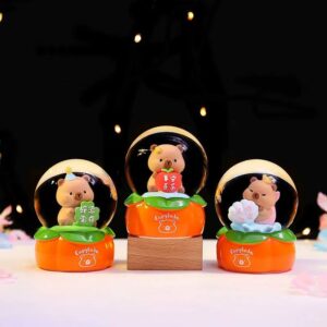 بلایند باکس گوی برفی کپی‌بارا چراغ‌دار